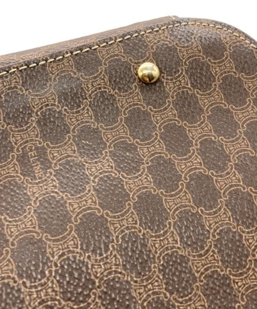 CELINE Brown Macadam Pattern Drawstring Shoulder … - image 6