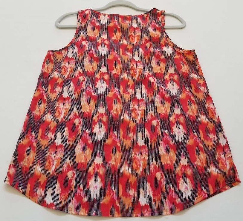 Kenar Майка женщин средний M многоцветный Ikat абстрактный без рукавов декольте - Изображение 2 из 4