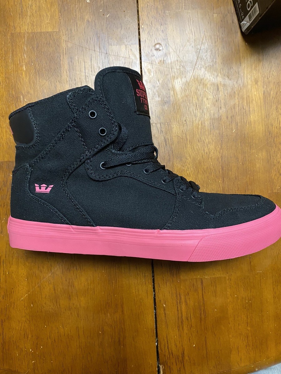 Black And Hot Pink Women's Supras | eBay
