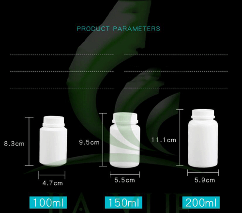 100ml/150ml/200ml Big Cover Pill Medicine Container Empty Child proof  Bottles - Picture 3 of 7