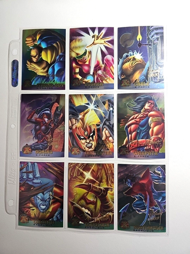 1995 Fleer Ultra X-Men All Chromium - Gold Foil Signature - Complete Set (99) - Picture 3 of 11