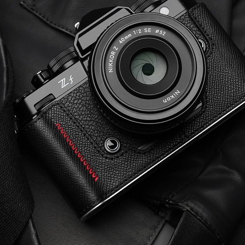 Handmade Genuine Leather Camera Half Case Bag Cover Protection Fit For Nikon ZF - Picture 4 of 37