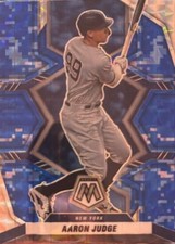 2022 Panini Mosaic #172 Aaron Judge Blue Camo Mosaic
