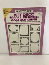 Ready-to-Use Art Deco Small Frames and Borders (Clip Art) By Ted Menten