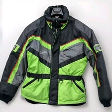 Choko Trail Star With Head Cover Green Men’s Ski-Doo Racing Snowmobile Jacket M
