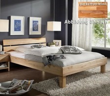 Massivholz Doppelbett 180x200cm Kernbuche massiv geölt Bettgestell Holz Bett