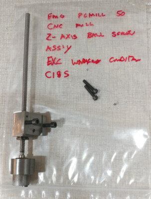 Emco PCMill 50 CNC Mill Z Axis Ballscrew Assembly Ball Screw  C18S