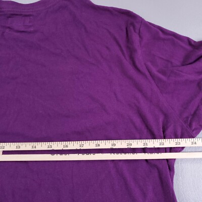 Diesel T-Shirt Womens XXL Purple Short Sleeve Cuffed Tee Soft