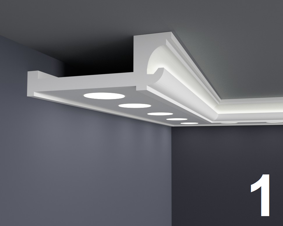 4m LED luce costruzione profilo spot per illuminazione indiretta 290mm x 120mm