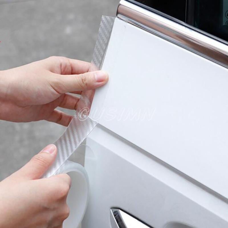 Protector Sill Scuff Cover Car Door Carbon Fiber Sticker Body Anti