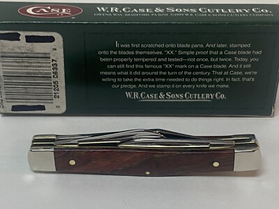 2007 Case XX 7344 SS Orange Curly Zebra Wood Medium Stockman