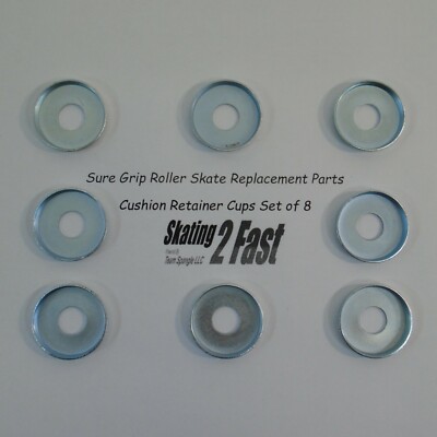 Cushion Retainer Cups Set of 8 Sure Grip Replacement Parts Roller Skate