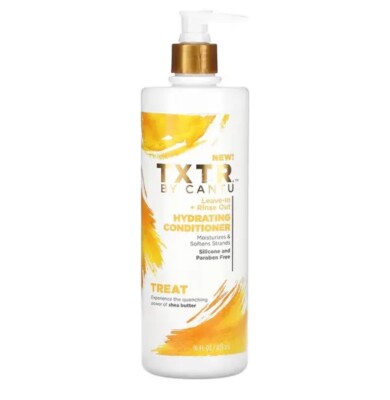 Cantu TXTR feuchtigkeitsspendender Conditioner BEHANDELN Leave-In + Ausspülen 16 oz/473 ml