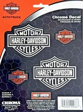 Harley-Davidson Bar & Shield 4 Pice Decal Sticker Set CHroma CG99066