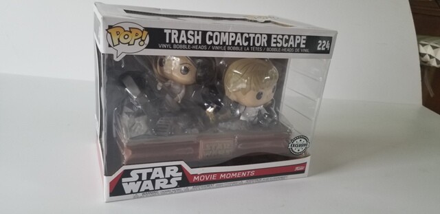 Figurine Pop Star Wars Trash Compactor Escape #224 Diorama Vinyle Funko Luke Leia