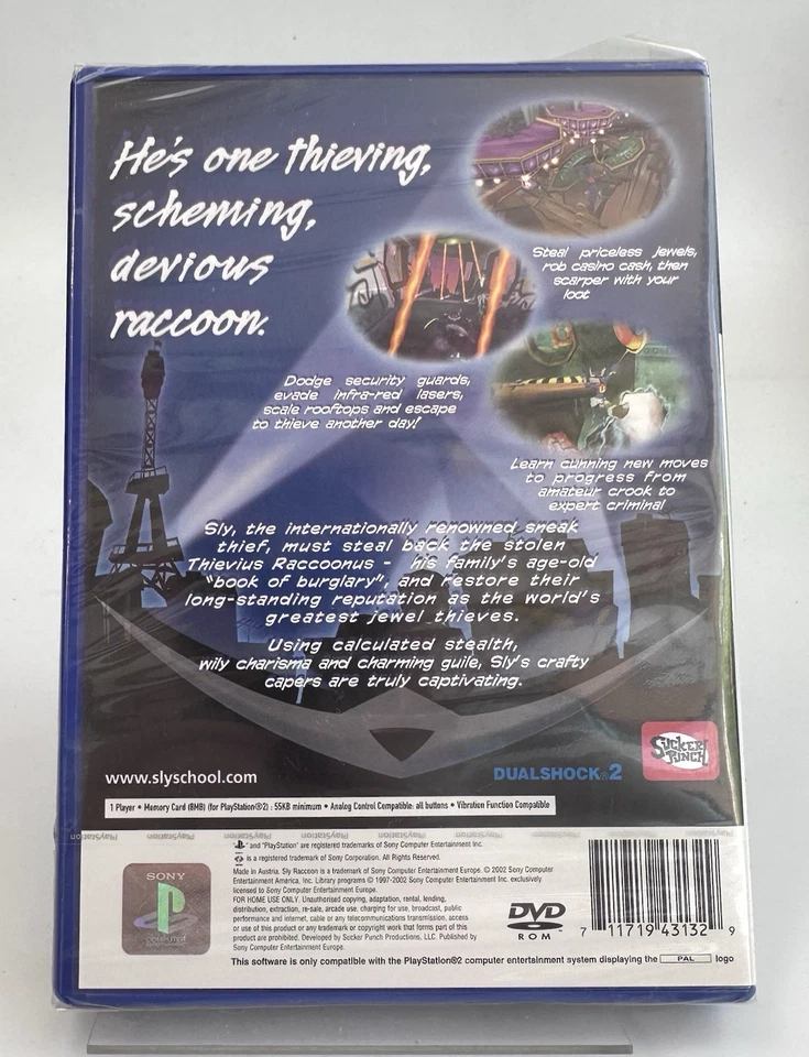 PS2 Sly Raccoon, New And Factory Sealed - Image 2 of 4