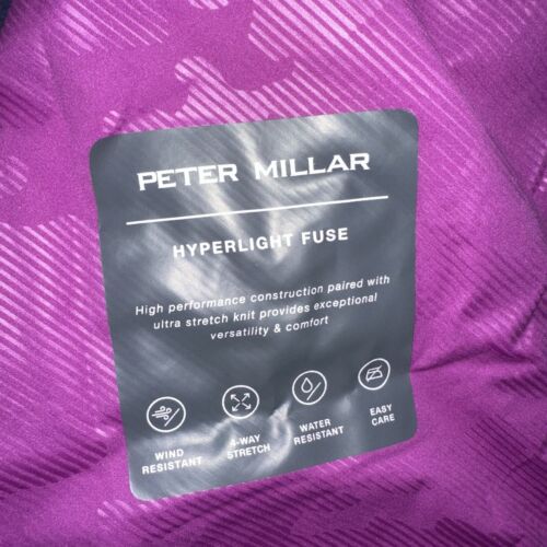 NEW Peter Millar Men's Hyperlight Fuse Vest Full Zip Purple Performance Sz XL - Picture 4 of 12