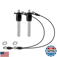 VXCICC 2 Pack 304 Stainless Steel Quick Release Pin 0.24 Inch Diameter Ball L