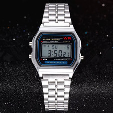 Orologio da Polso F-91W Uomo Donna Unisex in Acciaio Vintage Argento Classico