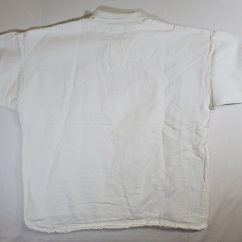 WEK Enterprises White Blank VTG 80s 90s Size 2 Polo Golf Tennis Sports Shirt Top - Picture 11 of 16