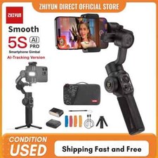 Zhiyun Smooth 5S AI Pro Phone Gimbal 3-Axis Stabilizer Selfie Stick AI Tracker
