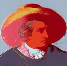 ANDY WARHOL Pop Art Poster or Rolled Canvas Print "GOETHE" C
