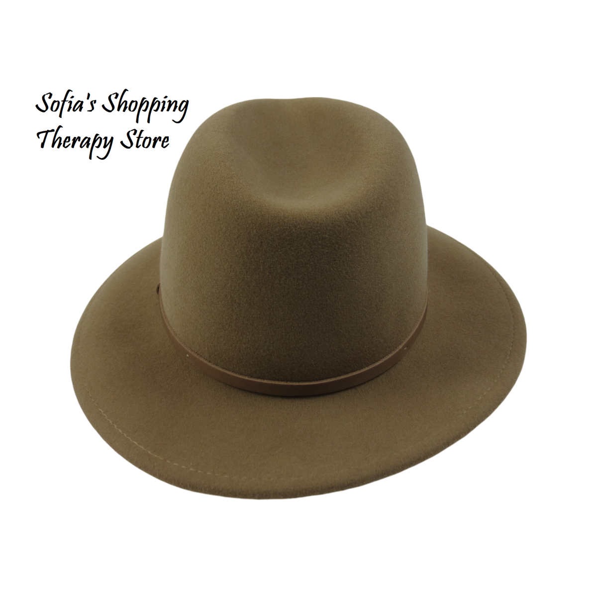 Will + Bear William Wool Hat Oak Packable Classic Unisex Fedora William Oak | Crushable Travel Hat – Will & Bear Australia main image 3