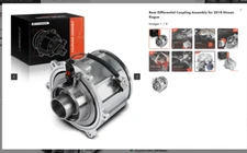 Rear Differential Coupling Assembly for 2018 Nissan Rogue AWD new open box