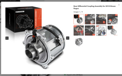 Rear Differential Coupling Assembly for 2018 Nissan Rogue AWD new open box