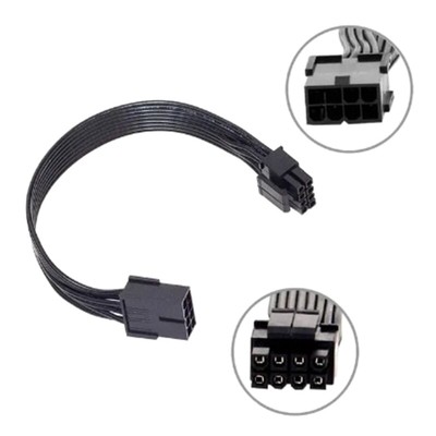 CPU 8Pin Female to 4+4 Male Power Extension Cable for Computer Mainboard 8Pins