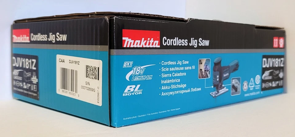 Sierra caladora inalámbrica sin escobillas Makita DJV181Z (XVJ01Z) 18V agarre de barril LXT Foto 4 de 4