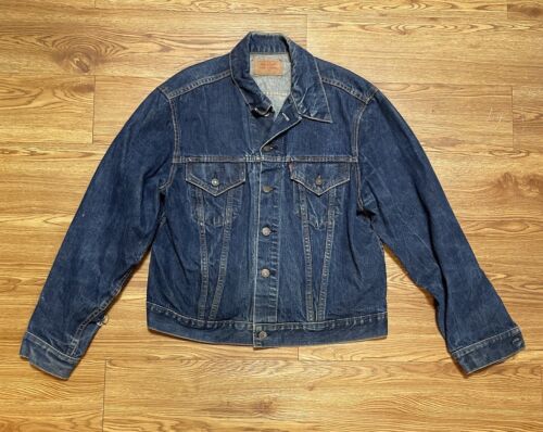 Veste en denim camionneur vintage années 1960 Levi's Big E type III taille L - Photo 1/14