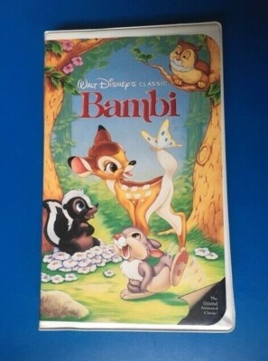 WALT BAMBI DISNEY BLACK DIAMOND CLASSIC VHS ''BAMBI'' #942  ONE OF TWO AVAILABLE
