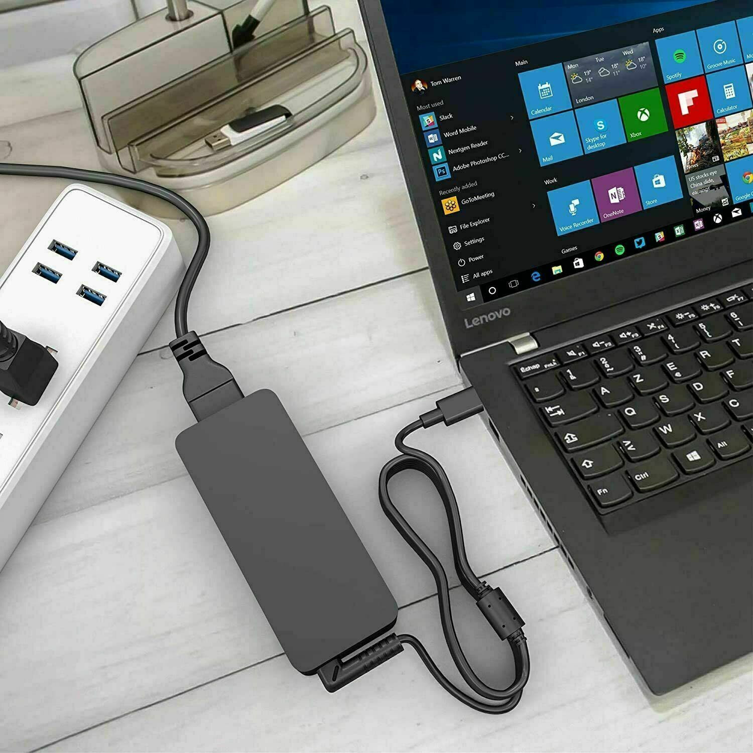 65 Watts For Dell Laptop Chromebook LA65NS2-01 Charger Type-C Power Adapter Cord
