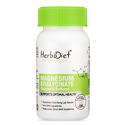 Magnesium Bisglycinate Capsules- Essential Mineral - 500mg - Fully Chelated