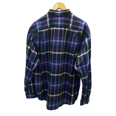 SUPREME Plaid Flannel Shirt Blue 23AW Flannel shirt Logo Blue Long 