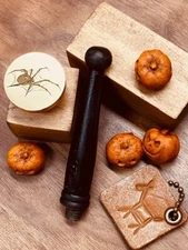 Halloween 3D Spider Wax Seal Stamp + Wood Black Handle (Free Shipping)