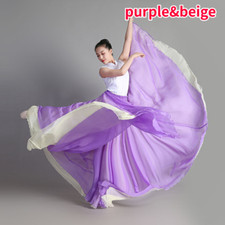 Donna Chiffon Spagnolo Flamenco Danza Moderno Stanza da Ballo Costume