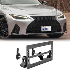 WeiSen Front Grille License Plate Holder Mount Bracket Kit Adjustable Compati...
