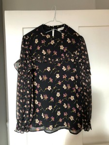 oasis floral chiffon top