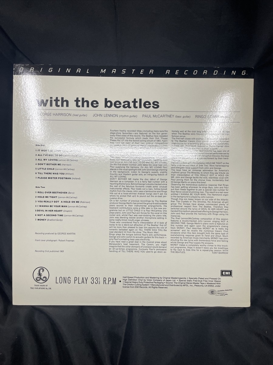 洋楽 With The Beatles original master record With The Beatles Original Master Recording Vinyl / MFSL 1