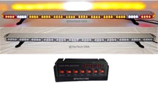 60 Inch LED Amber Light Bar TowTruck Plow Police w/ Cargo&Brake/Tail/Turn Signal