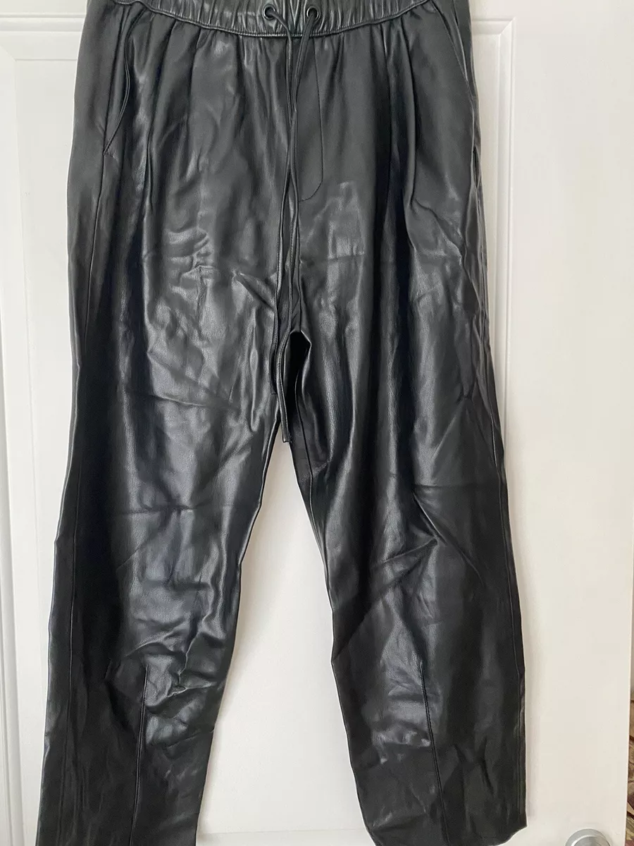 Zara leather store jogger
