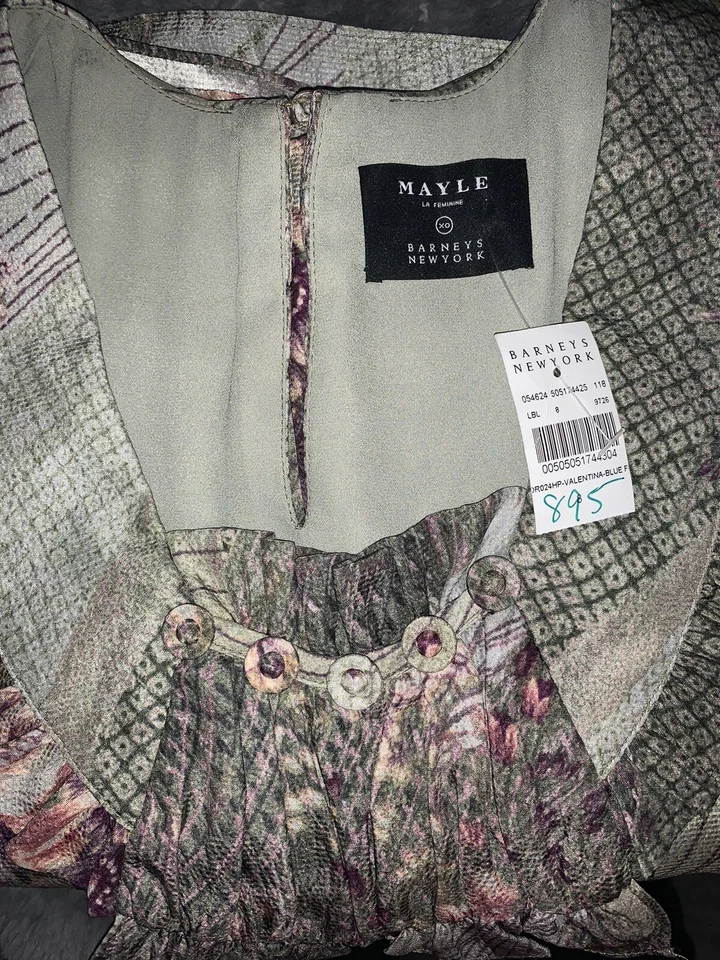 Vestido de seda floral Maison Mayle Valentina nuevo con etiquetas $995 Foto 4 de 4