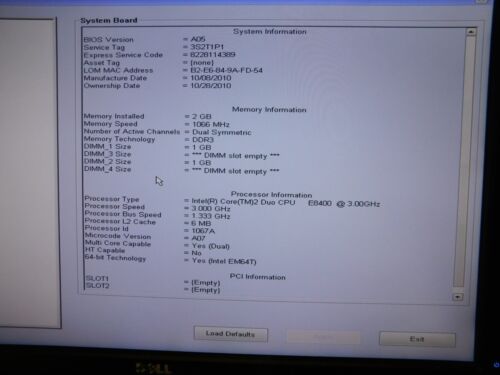 Dell OptiPlex 780 Intel Core 2 Duo E8400 3GHz 2GB RAM DVDRW - No HDD - Picture 2 of 10