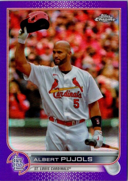 2022 Topps Chrome Update #USC50 Albert Pujols Purple Refractor 2D