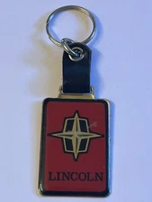 VERY COOL🇺🇸1970s-80s VINTAGE “LINCOLN”KEYCHAIN KEYRING KEYFOB 👀LQQK👀
