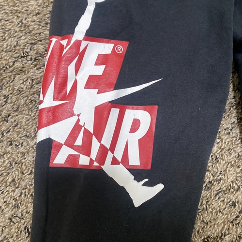 Nike Air Jordan Jumpman Jogger Sweatpants Boys Youth Small Swoosh Black White - Picture 5 of 5