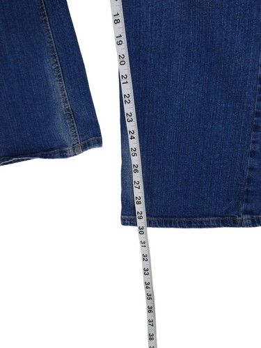 Aeropostale Jeans Women Size 18 Short Chelsea Bootcut Distressed Denim Blue - Picture 8 of 10