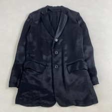 w2632 Yohji Yamamoto Tailored Jacket   Y's Satin Jacket, Rare, Black, 3-Button